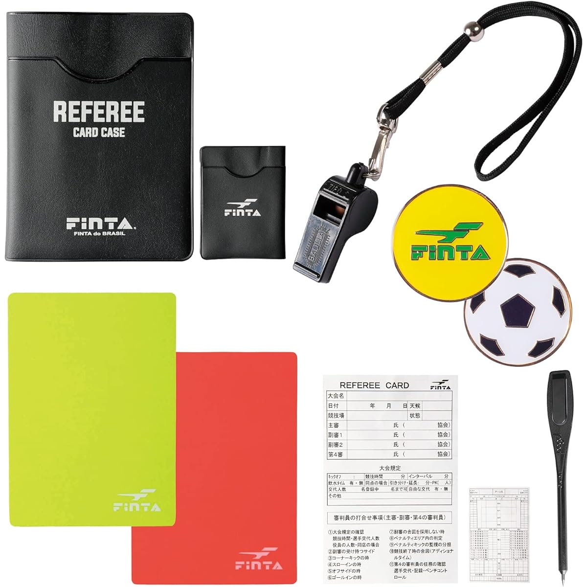 FINTA Soccer Futsal Referee Starter Set B FT5990 Referee Referee Supplies Referee Accessories