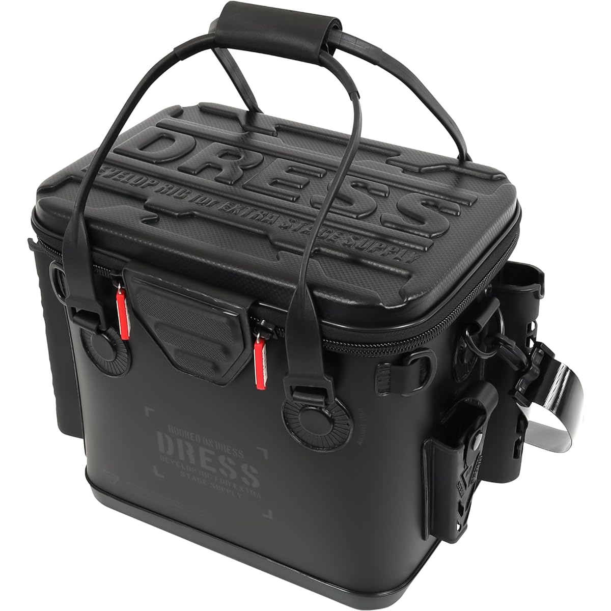 [DRESS] Bucket (with mesh pocket) 12L~34L 3 Sizes 7 Colors Fishing Bucket/Buckcan Rod Holder EVA Multifunctional Fishing Tackle Fishing Case Waterproof Storage Container Tackle Bag