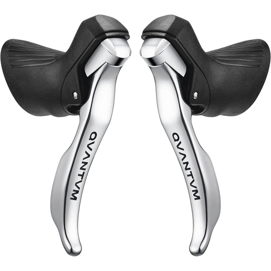 SENSAH Silver STI Lever Bicycle Left/Right Derailleur/Shifter › Shift Lever 2X7s/2X8S/2X10 / 2X9S/2X11s (QUANTUM Silver (2x10) Compatibility 4700)