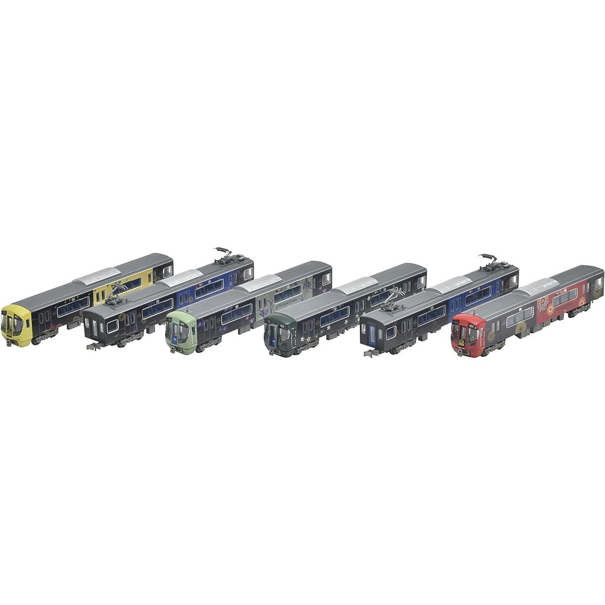 Railway Collection Tetsukore Nishi-Nippon Railway Type 3000 Yanagawa Tourist Train "Suito" 6-Car Set Diorama Supplies (Manufacturer's First Order Limited Production) 319092