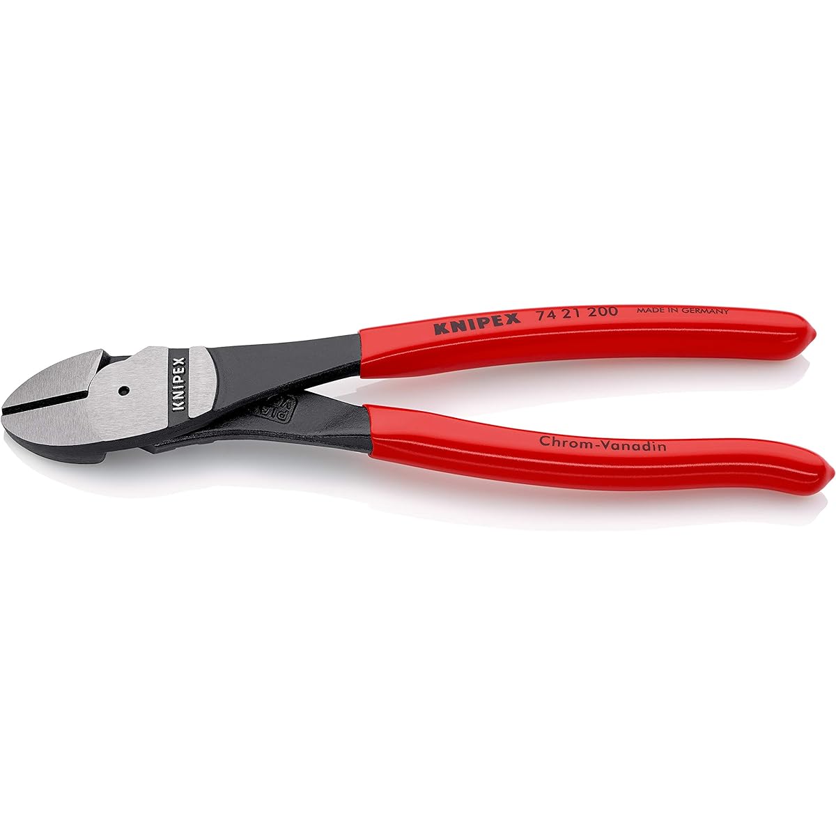 KNIPEX 7421-200 Strong diagonal nipper (bent type) (SB)