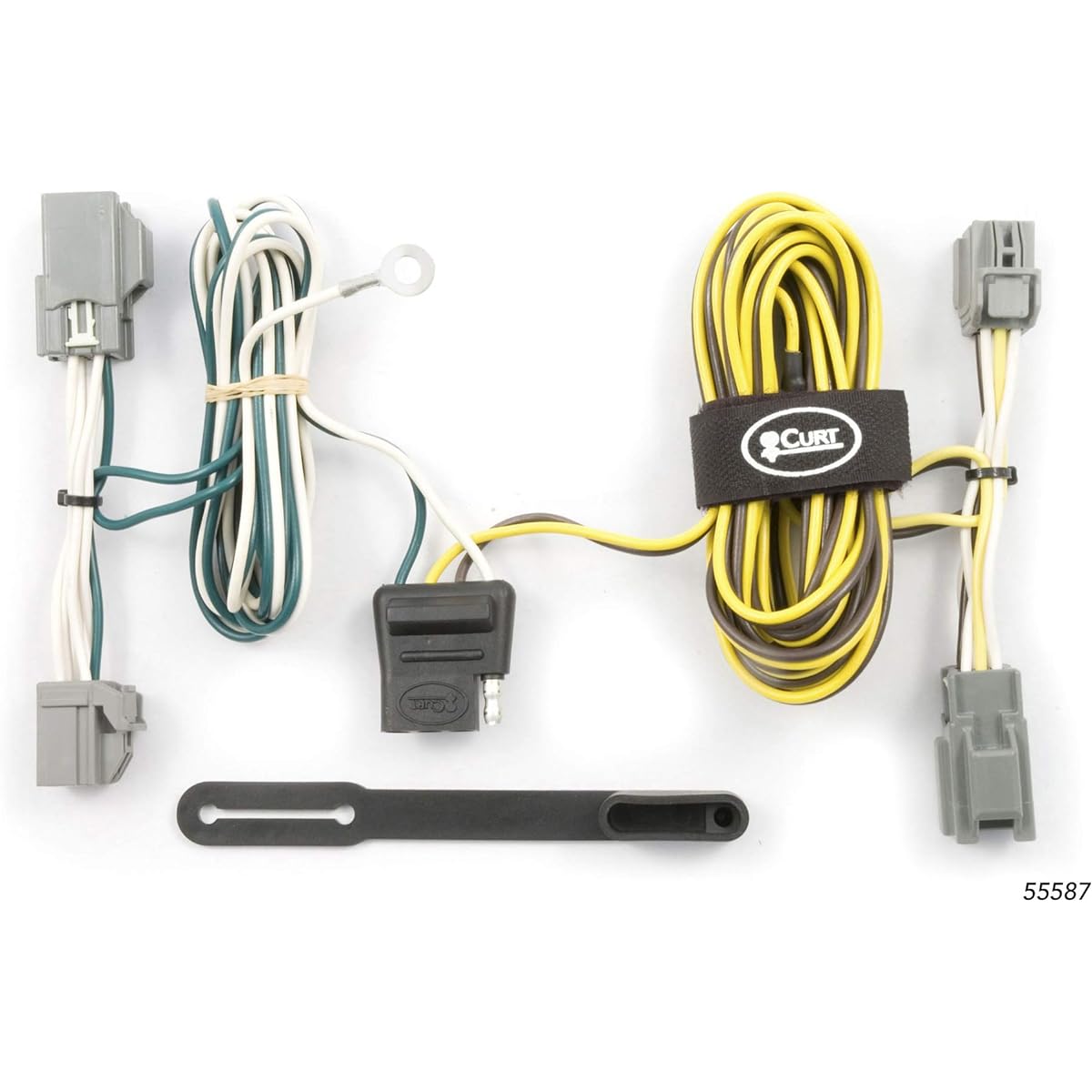 CURT 55587 Vehicle side custom 4 -pin trailer wiring harness select ford Freestyle SUV Ford 500