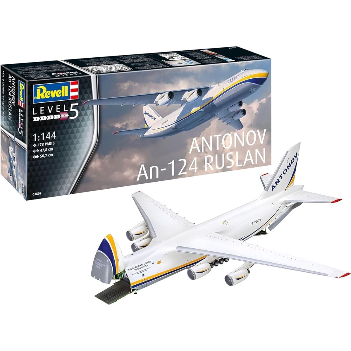 German Revell (Revell) 1/144 Antonov An-124 Ruslan Plastic Model 03807