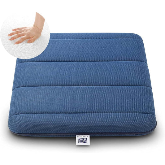 Airweave Cushion Navy Chair Doesn't Hurt Your Butt High Resilience Washable Desk Work 4-257011-NV-1 Approximately Width 39cm x Length 39cm x Thickness 5cm Present Made in Japan Breathable