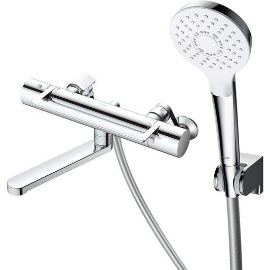 TOTO Bathroom Wall Mounted Thermostatic Mixer Faucet Arch Handle Type Comfort Wave Shower (Plating) For General Areas TBY01406J