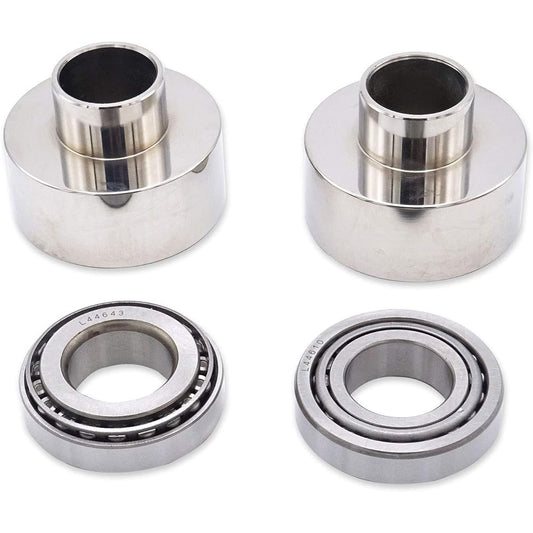 Dasen Conversion Front Fork End Neck Cup Bearing Kit Compatible with 7/8" to 1" Evo Harley Sportster Ironhead