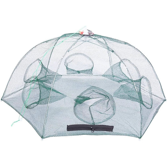 MBK Solid Capture 6 Mouths Umbrella Type Basket Intrusion Type Rooster Just put the bait in and wait! Just sink it Easy assembly Fishing Net Fishing Gear Shrimp Crab Fish Rooster