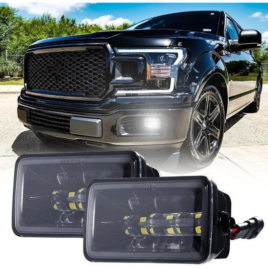 2019 version 4 inch rectangular LED Fog Light Ford F-150 2015 2017 2017 2019 Super Duty 2017 2018 DOT approval