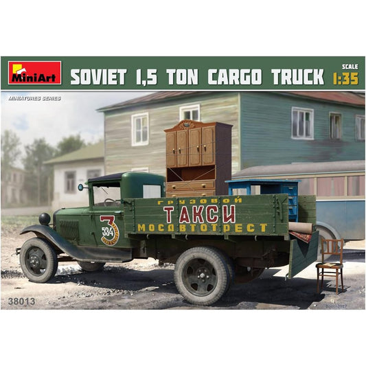 Miniart 1/35 Soviet 1.5 ton cargo truck furniture parts included plastic model MA38013