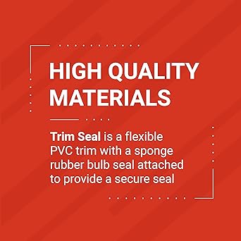 TRIM-LOK Trim Seal Side Valve with 1/32 inch edge, 3/8 inch valve seal diameter, length 25 feet-PVC plastic trim EPDM with rubber seal/Boat/RV/Truck/For home use It can be easily installed.