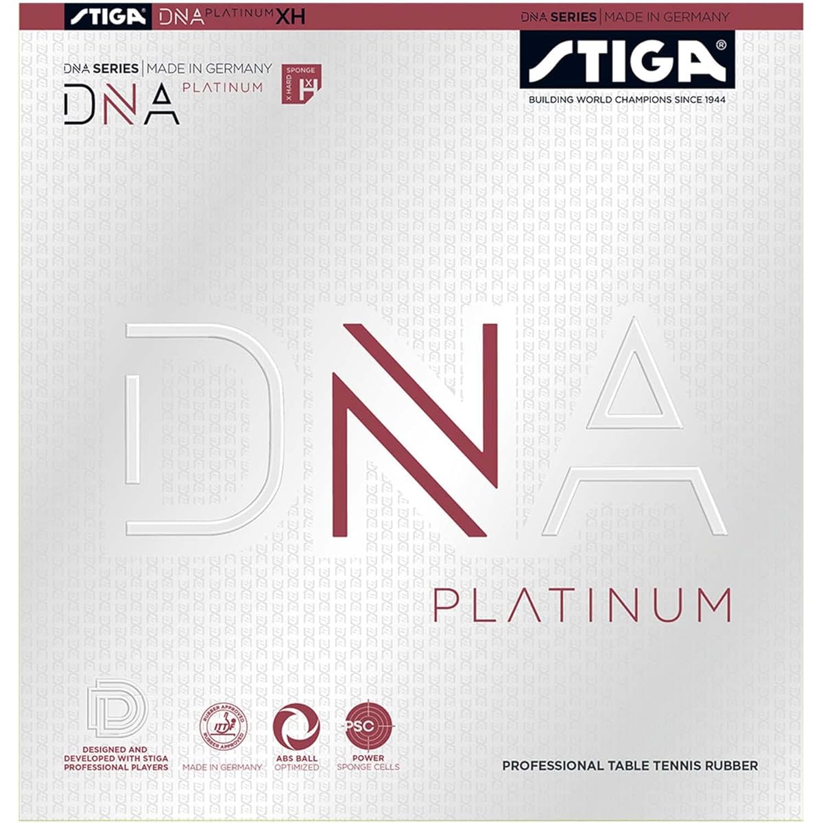 STIGA Table Tennis Rubber Tension Back Soft DNA Platinum XH