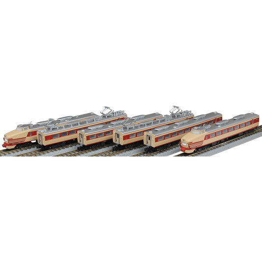 Z gauge JNR 485 series limited express vehicle early model "Hibari" JNR color (Black 481) 6-car basic set T030-1 Railway model train