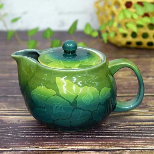 Teapot Stylish Kutani ware Teapot Pot Ginzan Chaka Pottery Japanese tableware Made in Japan Comes with tea strainer mesh