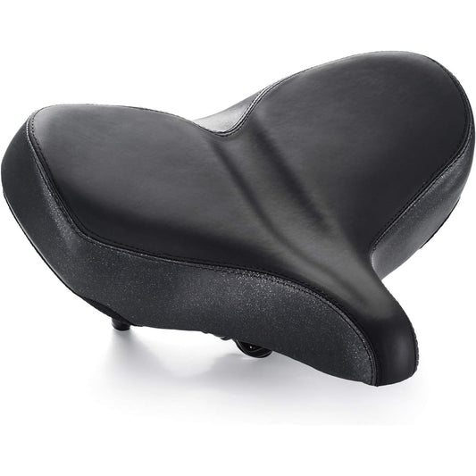 (Mac Burst) Mach Burst Extra Large Wide Bicycle Saddle, Soft Saddle, Super Thick, No Butt Pain, Shock Absorption, Comes with Saddle Replacement Tool Set, Hex Wrench, Wrench, Suitable for Road Bikes, Mountain Bikes, Cross Bikes, Aero Bikes