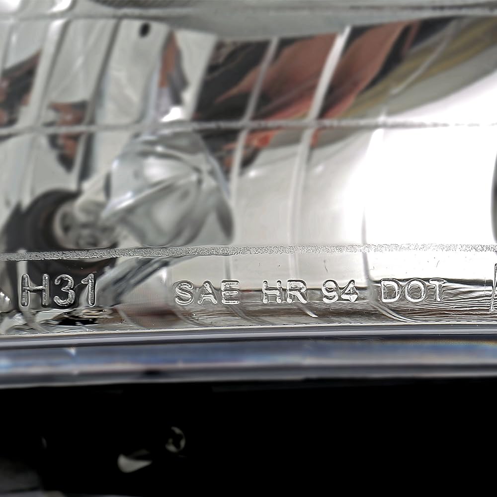 SPPC Crystal Headlight Chrome New Factory Style Dodge Lamb -Pair 2009-2018 Dodge Lamb