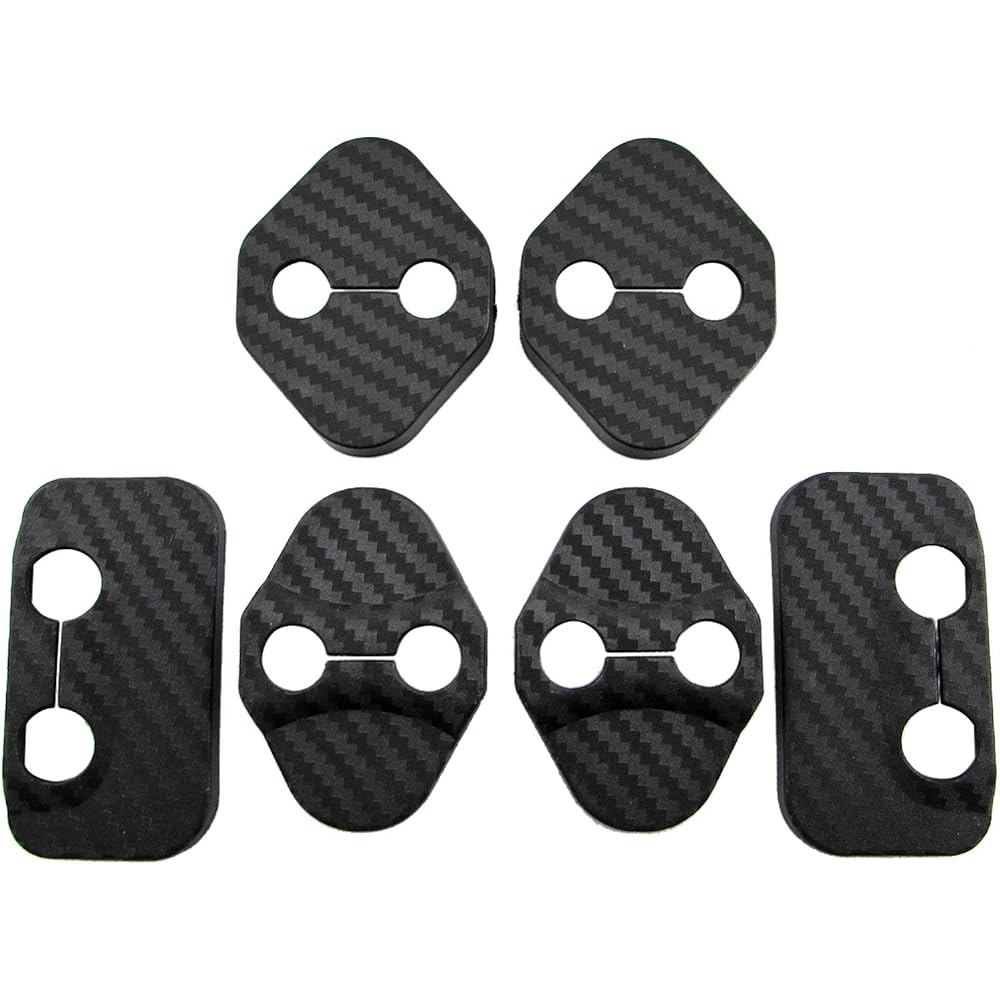 BRIGHTZ Roomy M900A M910A Carbon Style Door Striker Cover 6PC [STRIKER-013] M900 M910 900 910