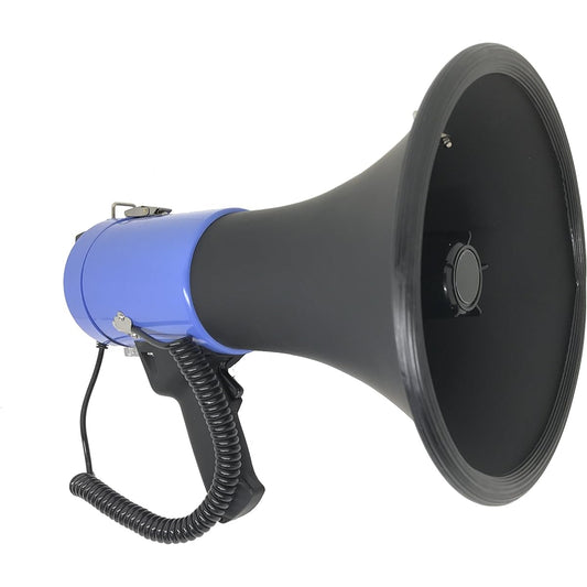 Handy Megaphone Loudspeaker SD AUX Playback Hand Microphone 25W AX-25WB E&K