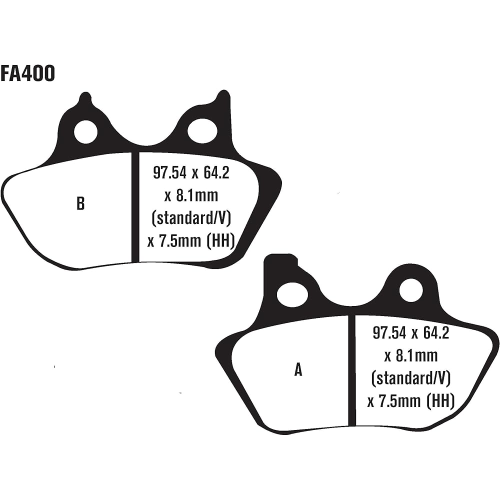 BRAKEPAD SEMISNTRD FA400V