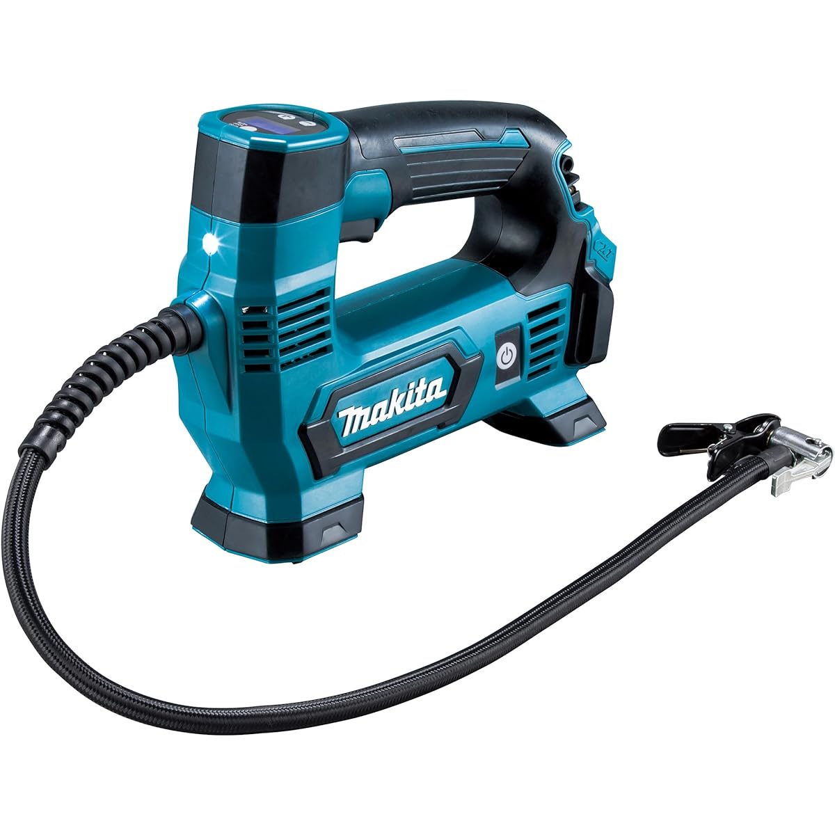 Makita Rechargeable Air Pump (Battery BL1015, Charger DC10SA, Case Included) MP100DSH Body: Depth 23.5cm Body: Height 17.3cm Body: Width 7.4cm