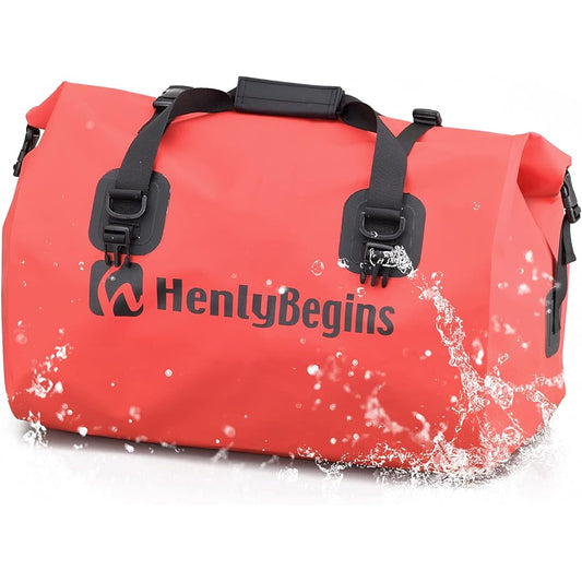 Henly Begins Daytona Motorcycle Seat Bag Waterproof 60L DH-749 Red 20049
