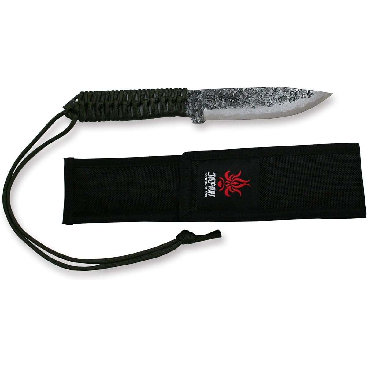 Kanetsune Seki Karasu Black Sword Aogami Damascus 125mm KB-254