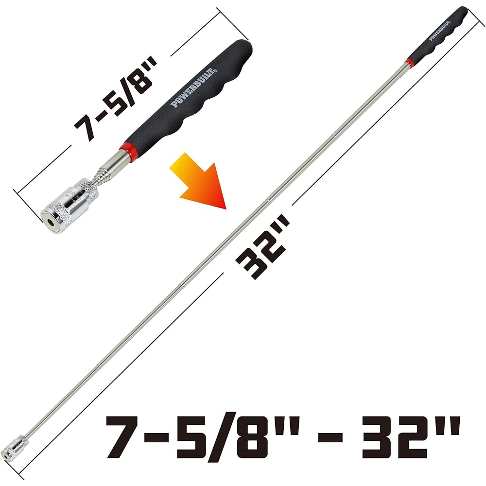 PowerBuild 940606 Lighted magnetic pickup tool