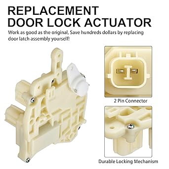 SYERAL Powered Alock Alocked Actuator 72115-S5A-003 72115-S84-A01 Front Right Suplane seat Door Latch Honda 1998-2002 Acode 2001-2005 Civic 2002-2006 CR-V 2000-2006 INSIGHT