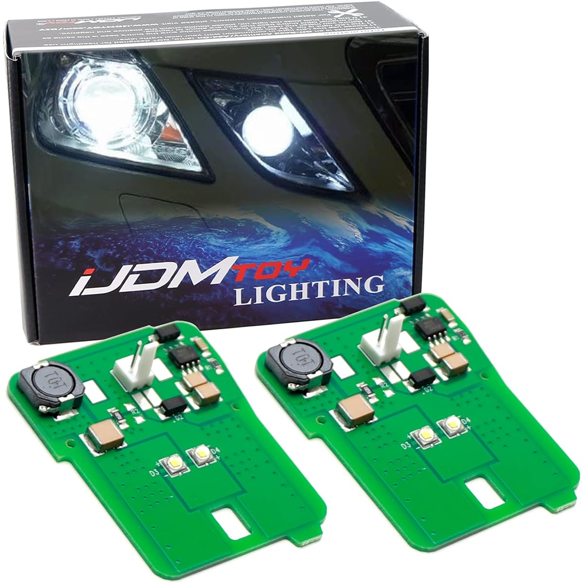 IJDMTOY White LED Parking Position Light Retro Fit Kit 2010-2013 Mercedes W212 E Class E550 E63 AMG PRE-LCI Xenon headlamp