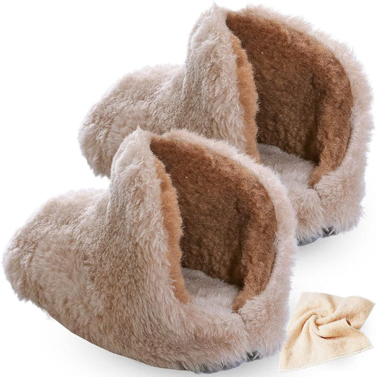 Camel Camel Indoor Slippers, Room Shoes, Fluffy, For Winter, Unisex, Washable, Made in Japan, Genuine Camel Shop Product, Comes with Bonus, Warm, Autumn/Winter, Cold Protection, Cold Protection, Extremely Warm, Heat Retention, Warm Slippers, Natural