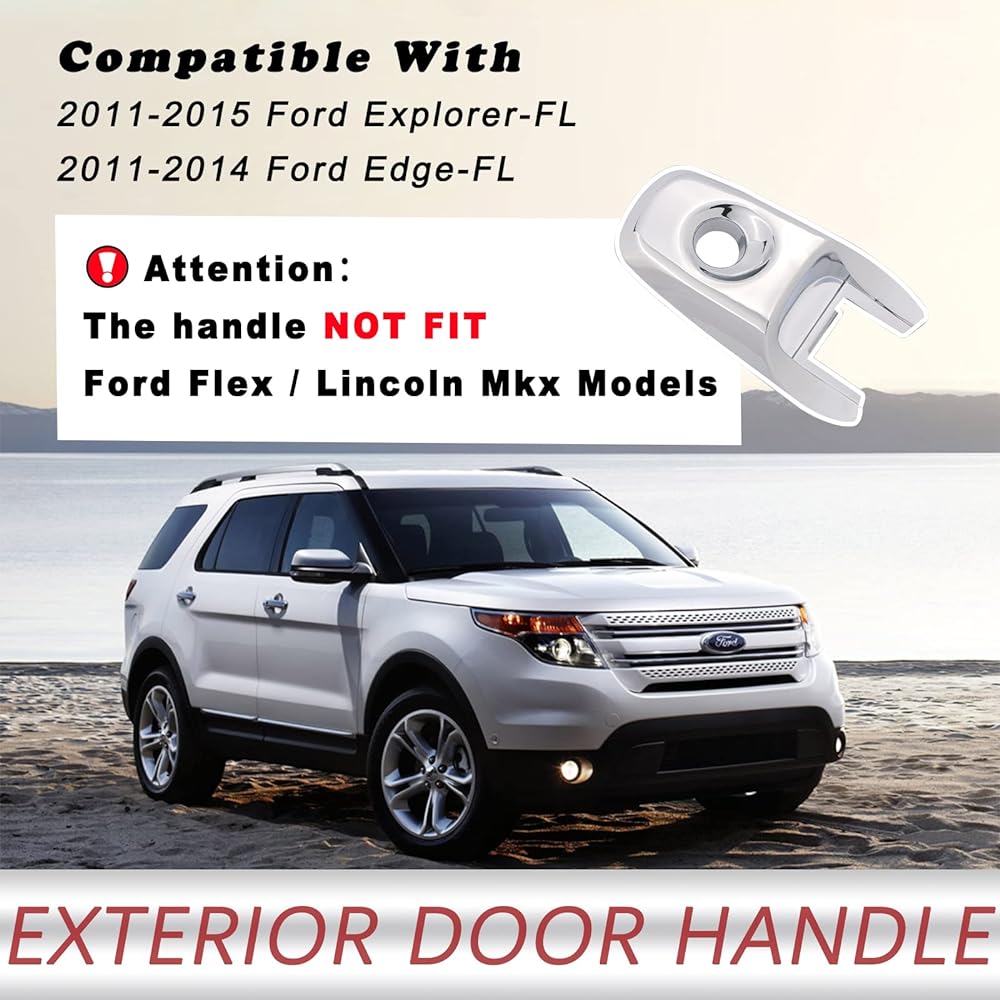 TQPONLY Exterior Door Handle 2011-2015 Ford Explorer EXPROLE EXPRORO EXPRORO EXPRORO EXPRORO Front Driver seat side BA1Z78218A14A BB5Z7822404BA Replacement