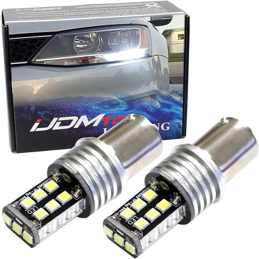 iJDMTOY Xenon White 15-SMD LED Replacement Compatible with Volkswagen: 2011-2018 MK6 Mk6.5 Jetta As Daylight DRL