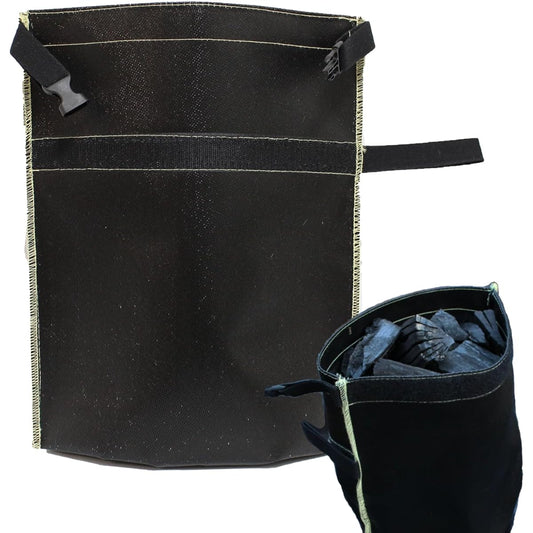 Ludios Charcoal Disposal Bag, Charcoal Extinguishing Bag, Fire Extinguishing Bag, Camping, Heat Resistant, Flame Retardant, Waterproof, Free Standing [Japanese Brand]