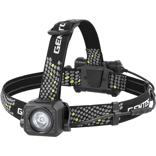 GENTOS LED headlight USB rechargeable [Brightness 600 lumens / Practical lighting 4 hours / Rear recognition light] Uses dedicated rechargeable battery or 3 AA batteries (sold separately) GD Series GD-180H