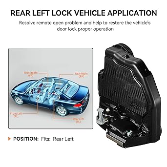 SYERAL Door Latch Rock Accherator Lead Lear left 69060-33120 Replacement Toyota 4RUNNER Camri Corolla Highlander Prius RAV4 Lexus ES300H ES350 GX460 GS200T