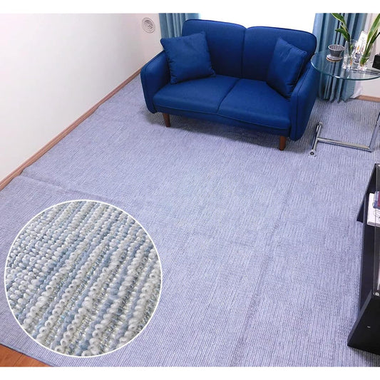 OPIST Carpet Rug Mat Antibacterial Made in Japan Edoma 6 Tatami Size 261 x 352cm Folding Carpet Blue AM1