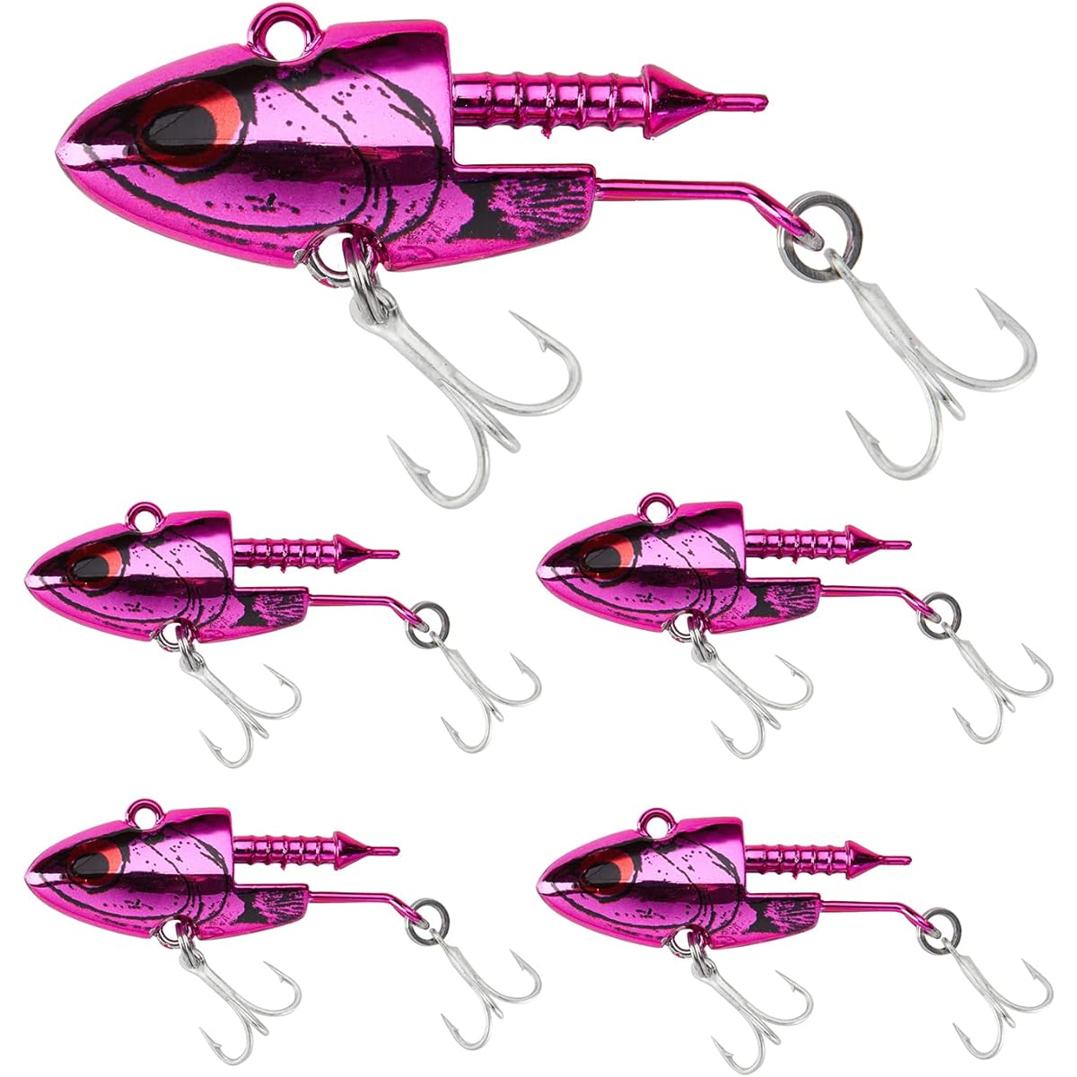 [KOKO Lure] Seabass Lure Flounder Jig Head Set of 5 11g 16g 22g 28g Seabass Jig Head Worm Flounder Vibration Jig Head