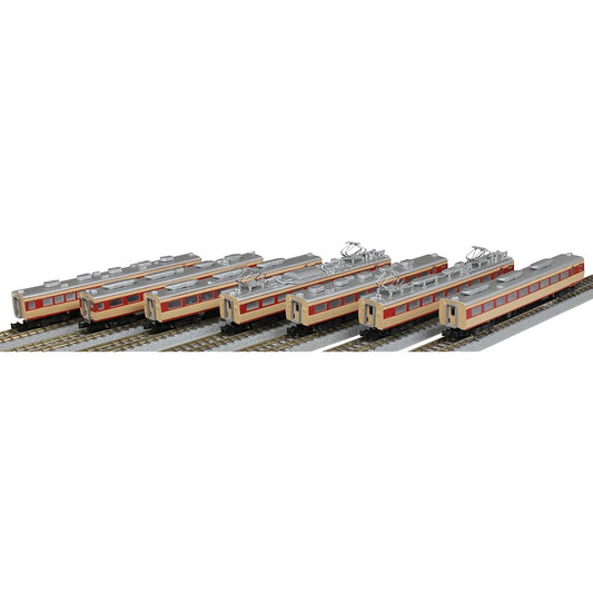 Z gauge JNR 485 series limited express vehicle early model "Hibari" JNR color 7-car additional set T030-2 Railway model train