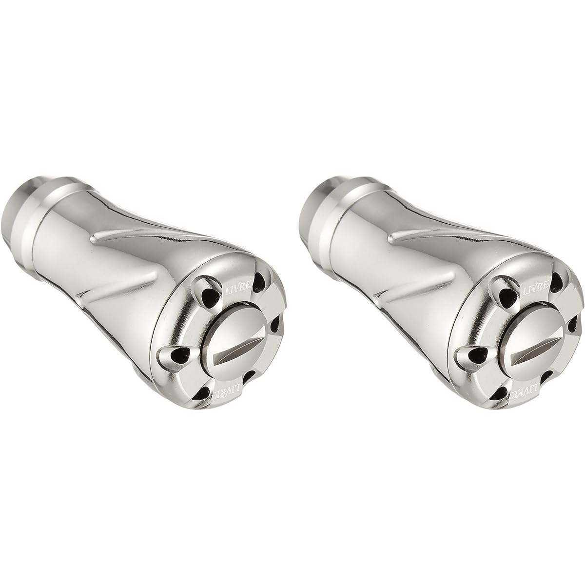 LIVRE Reel Knob (Forte) 2 pieces (Silver + Titanium C)