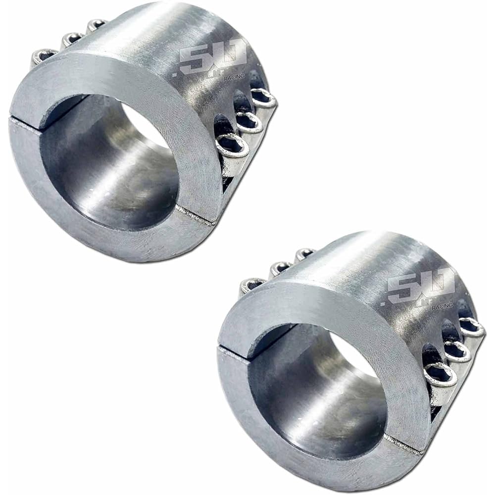 Set of 2 Split Collar Tube Clamps 1.75" ID - Create bolts for accessories such as light bar racks, harness bars, and roll cage braces. [FAB-100A1]