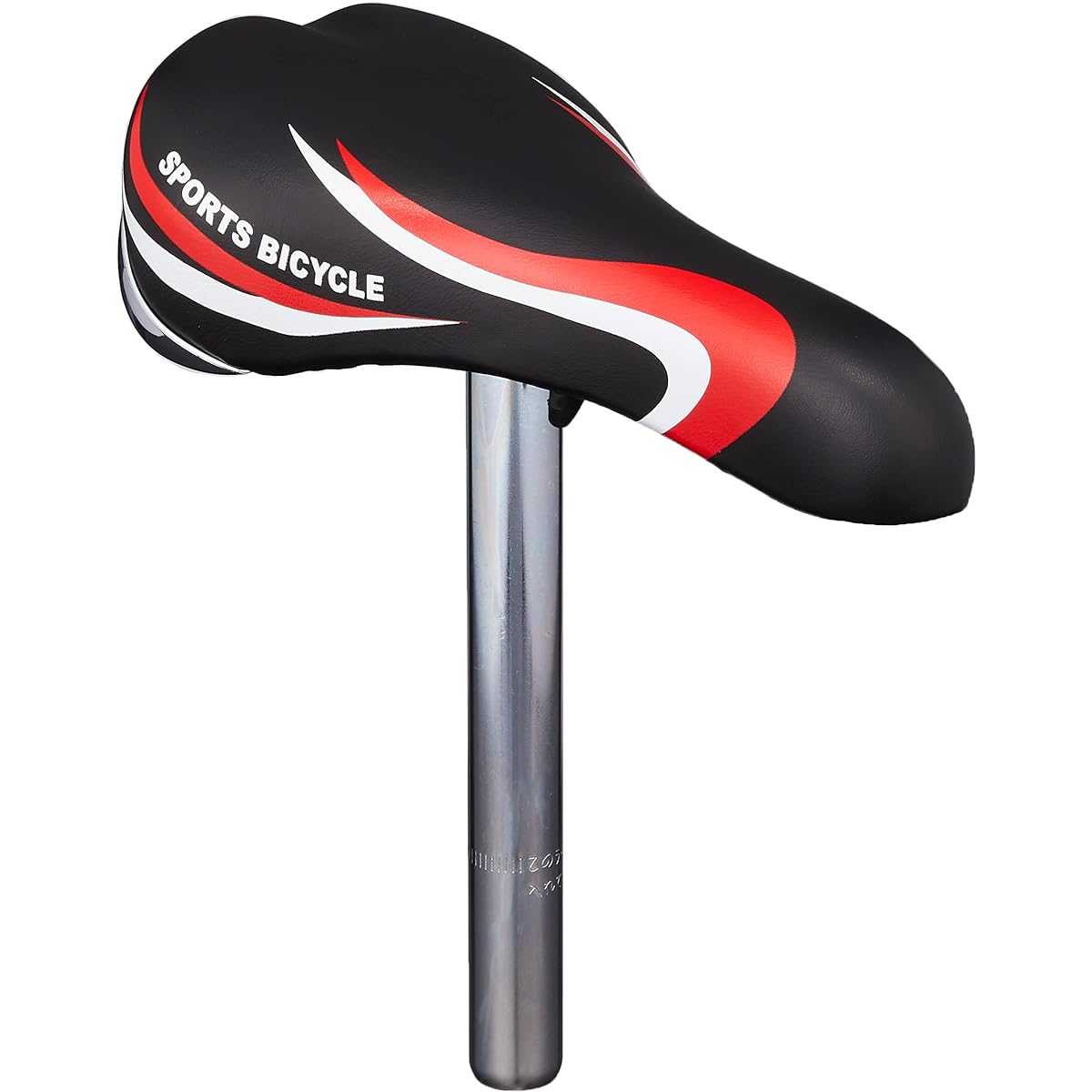 Bicycle saddle CTB saddle with post black/red 61169