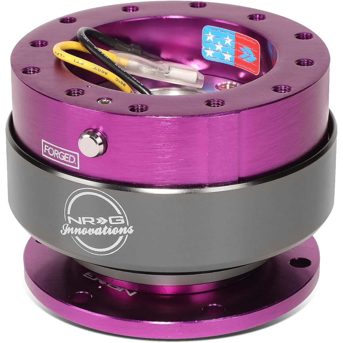 NRG Steering Wheel Quick Release Kit -2nd Generation -Purple Titan Ring SRK -200PP