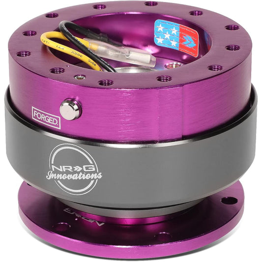 NRG Steering Wheel Quick Release Kit -2nd Generation -Purple Titan Ring SRK -200PP