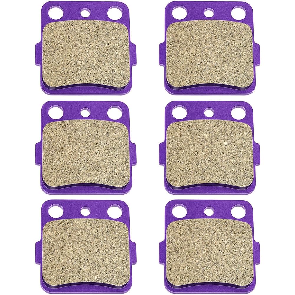 OCPTY Carbon Fiber Brake Pads 2007 Yamaha Raptor 350 YFM350RSE2 Special Edition II,2001 2002 2003 2004 2005 Yamaha Raptor 660R YFM660R Front and Rear