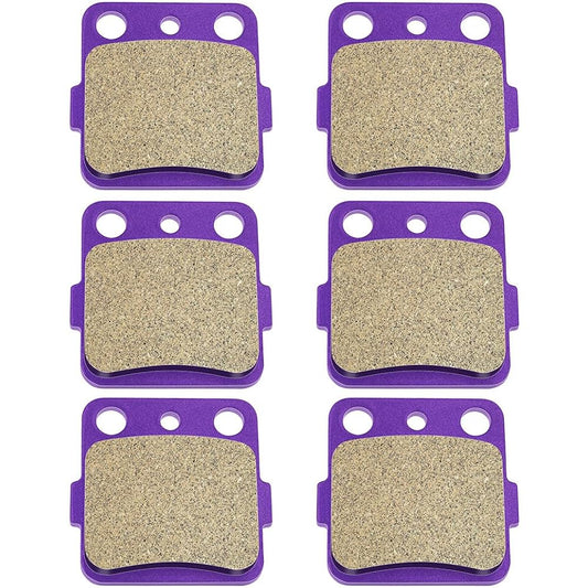 OCPTY Carbon Fiber Brake Pads 2007 Yamaha Raptor 350 YFM350RSE2 Special Edition II,2001 2002 2003 2004 2005 Yamaha Raptor 660R YFM660R Front and Rear