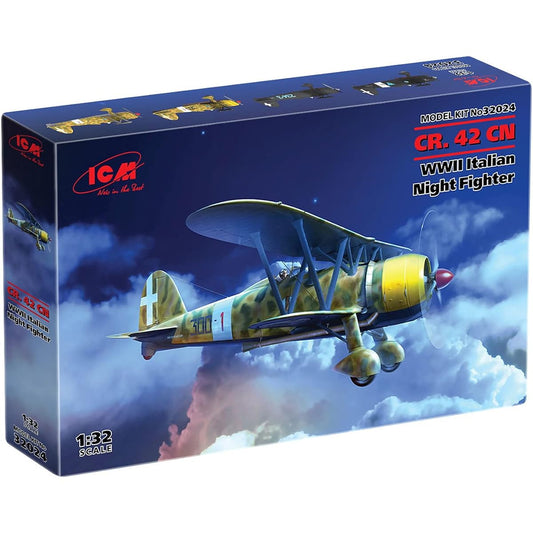 ICM ICM 1/32 Italian Air Force Fiat CR.42CN Night Fighter Plastic Model 32024