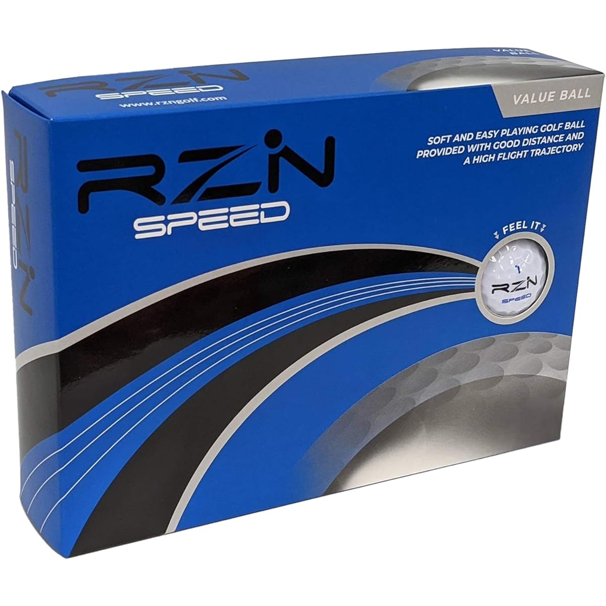 RZN Golf Golf Balls 2 Pieces SPEED 1 Dozen (12 Pieces) Resin Golf Japanese Official Distribution Product
