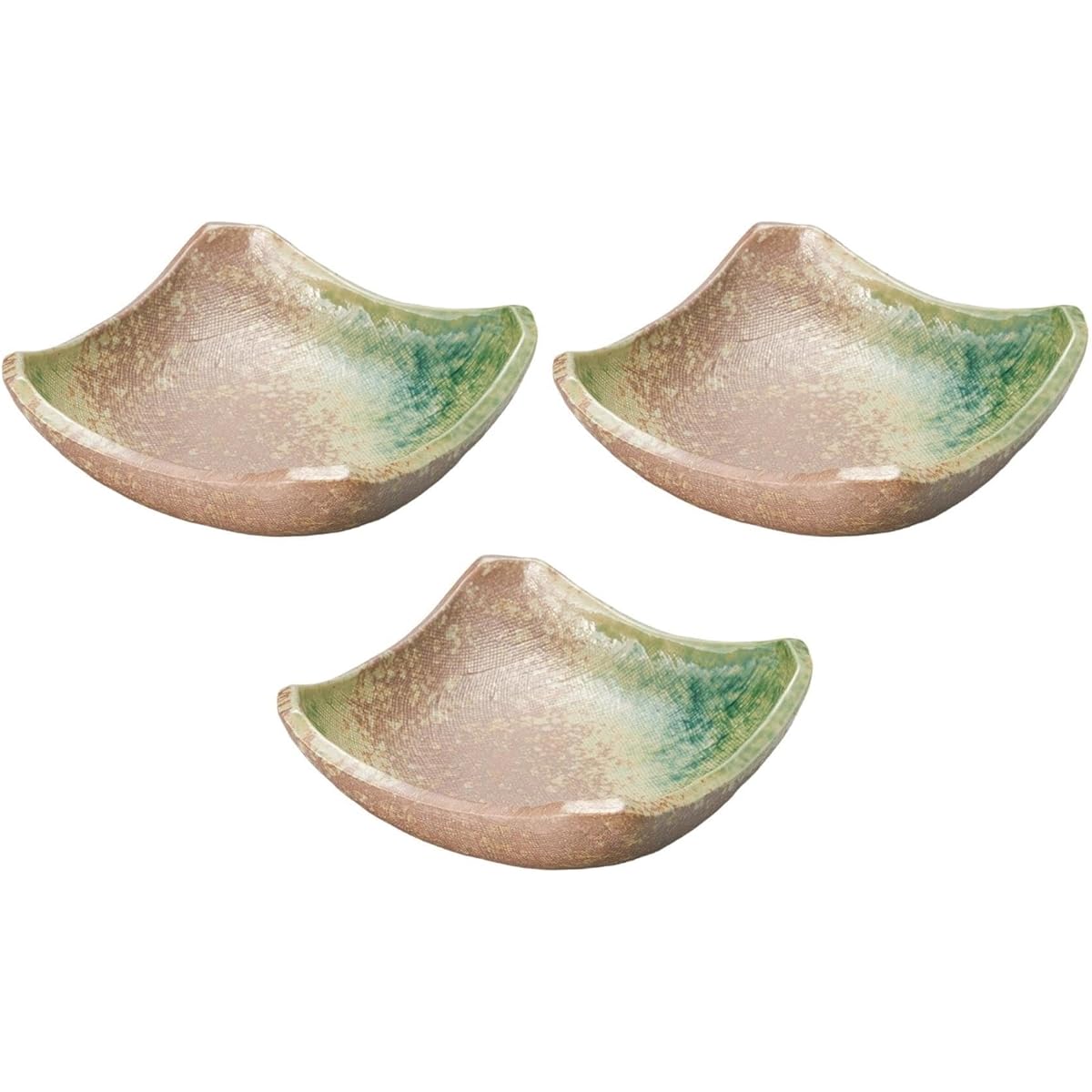 Set of 3 Minami Henoribe square 6.5 pot [13.5×13.5×4.5cm] | Square pot