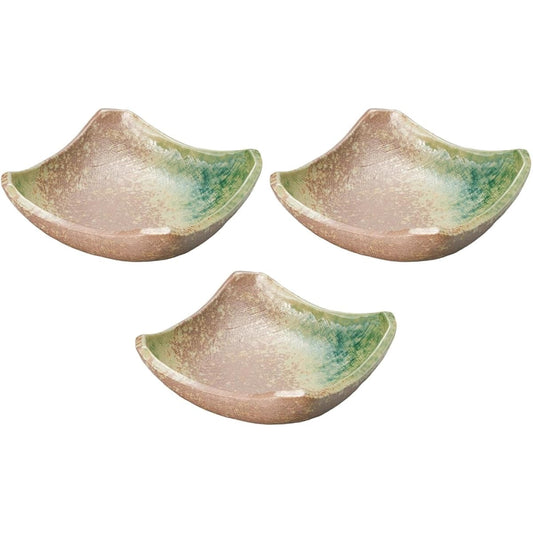 Set of 3 Minami Henoribe square 6.5 pot [13.5×13.5×4.5cm] | Square pot