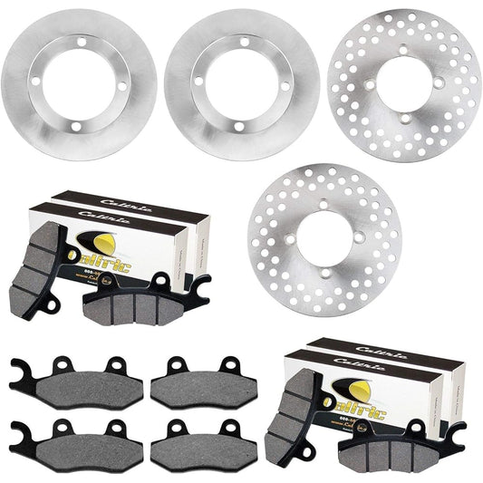 Caltric with brake disc rotor pad with YAMAHA RHINO 700 YXR700 4X4 2008-2013