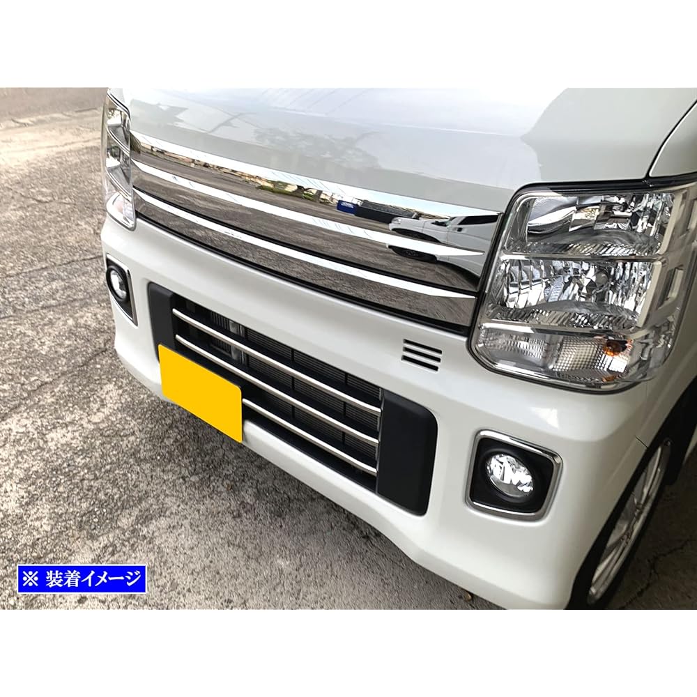 BRIGHTZ Every Wagon DA17W Super Mirror Surface Stainless Steel Plated Front Bumper Molding 3PC [FBUM-MOL-089] DA17 DA A17 17 Every Wagon Every Wagon Every Every Wagon Every Every Wagon Every Every Wagon Every 33235